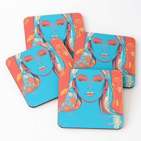 Item preview, Abstract Cyborg Lady designed and sold by CoolMantras.