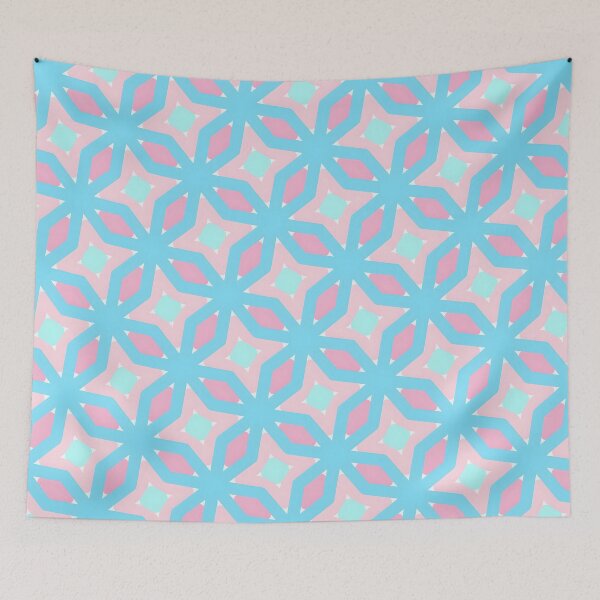 Item preview, A pattern of pink and blue diamonds designed and sold by johndesign88.