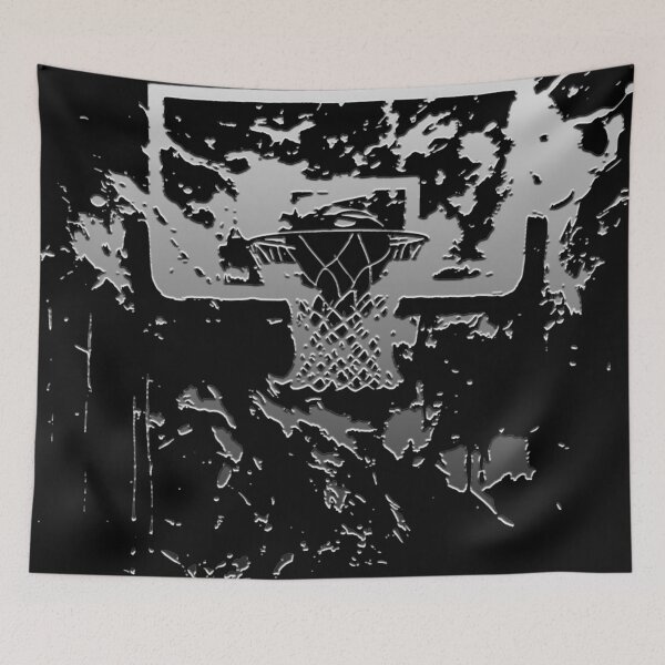 Item preview, Basketball Hoop Black Silver designed and sold by jendrip.