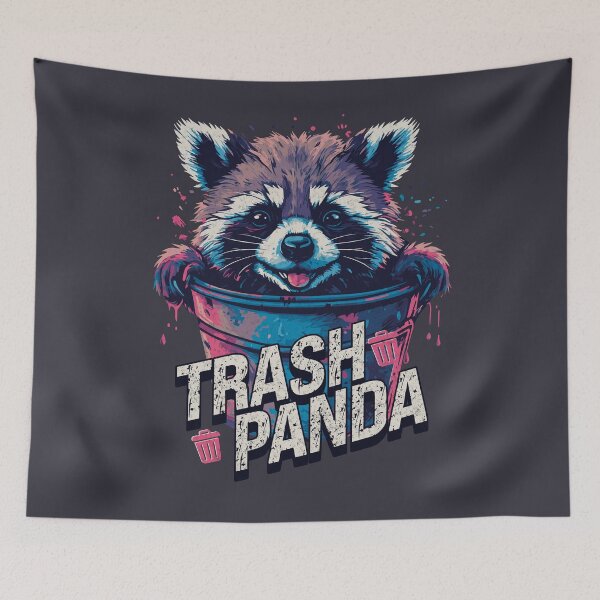 Item preview, Cheeky Raccoon Trash Panda Illustration designed and sold by Sir Meow Meow.