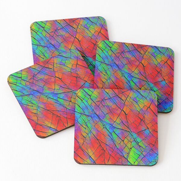 Item preview, Abstract Colorful Cracked Glass Pattern designed and sold by calibrit.