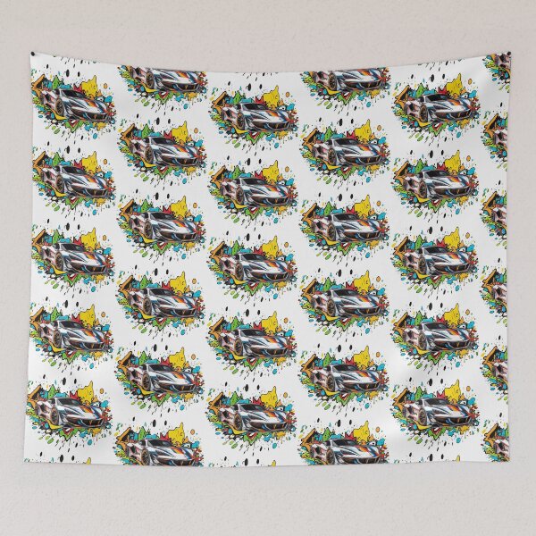 Item preview, Car Art, Bright Colorful Racing Car Graphic designed and sold by TyGuySupply.