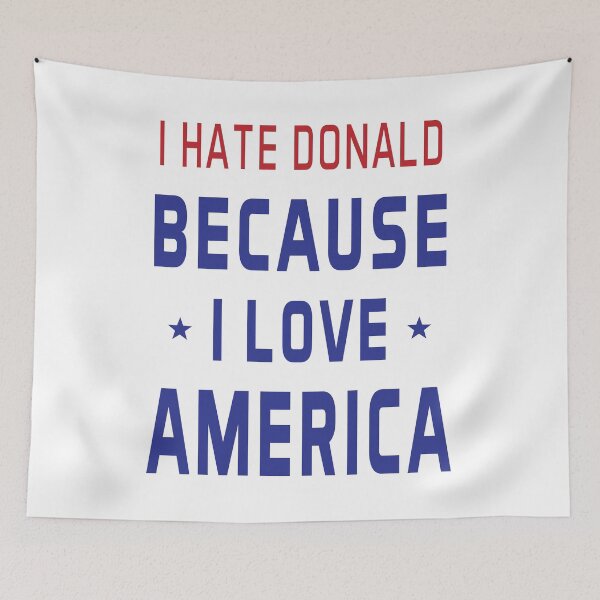 Item preview, I Hate Donald Love America designed and sold by ProtestDonald.