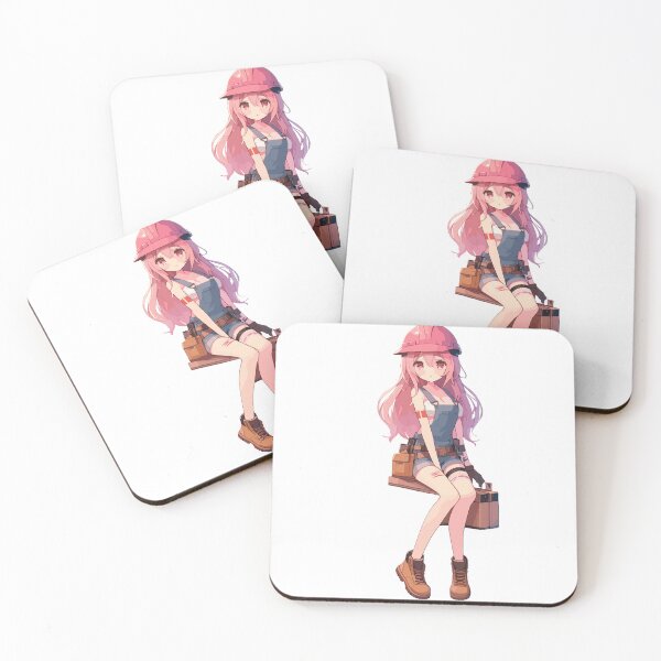 Item preview, Women In Construction Anime Pink designed and sold by GlobalDesigns-.