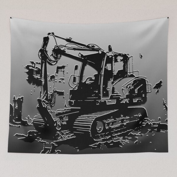 Item preview, Excavator Digger Construction Design designed and sold by jendrip.