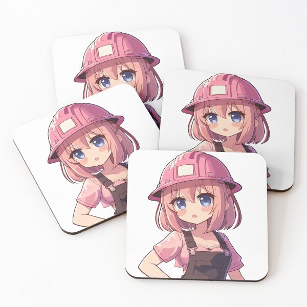 Item preview, Women In Construction Anime Pink designed and sold by GlobalDesigns-.