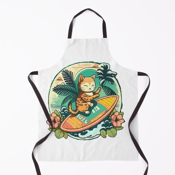 Item preview, Tiki Tabby Cat Surfs designed and sold by Kona Cat Creationz.