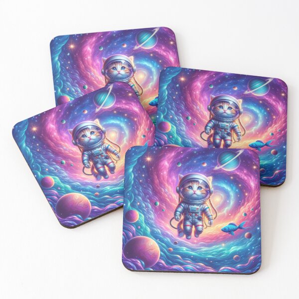 Item preview, Cosmic Cat Astronaut designed and sold by SunkenCost.