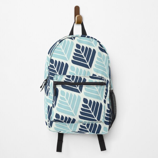Item preview, A pattern of blue and white leaves designed and sold by johndesign88.
