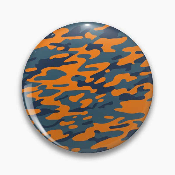 Item preview, Orange and blue gray camouflage pattern designed and sold by TheCamoShop.