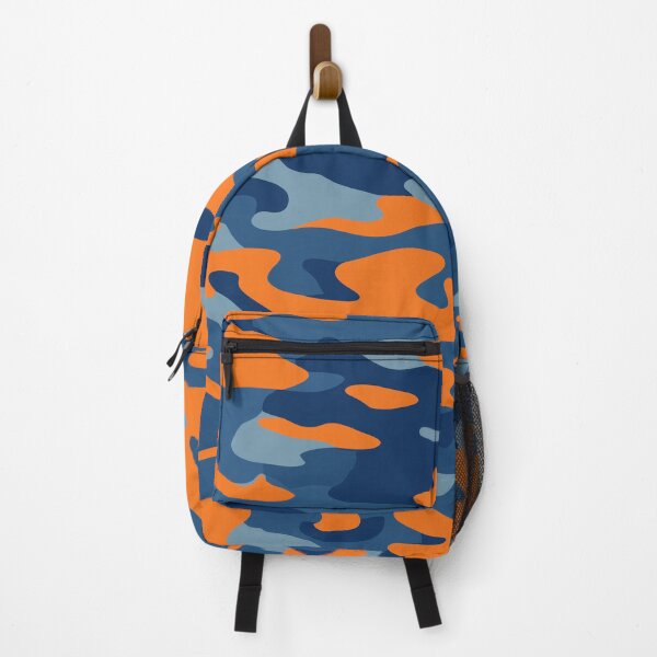 Item preview, Orange and blue gray camo designed and sold by TheCamoShop.