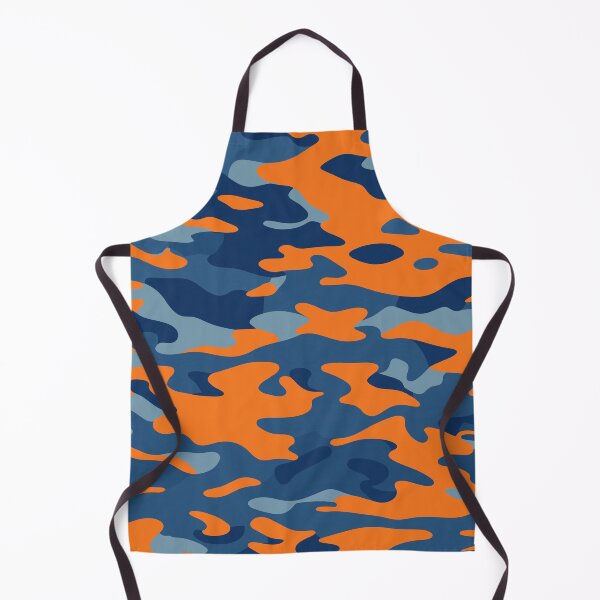 Artikelvorschau, Orange und blaugraues Tarnmuster entworfen und verkauft von TheCamoShop.