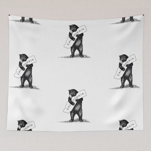Item preview, Golden State Hug: Vintage Bear, California designed and sold by EmeraldeaArt.