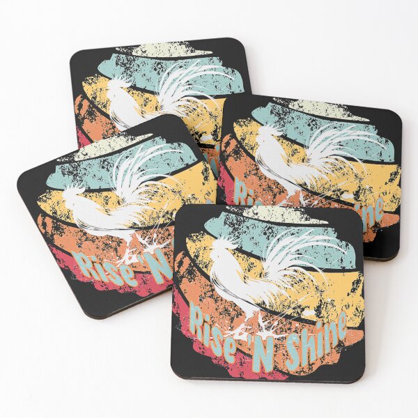 Item preview, Rooster - White Ink Distressed - Rise N Shine designed and sold by HausKatz.