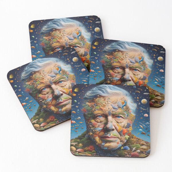 Item preview, Sir David Attenborough Animal Arcimboldo designed and sold by AI-ArtOfScience.
