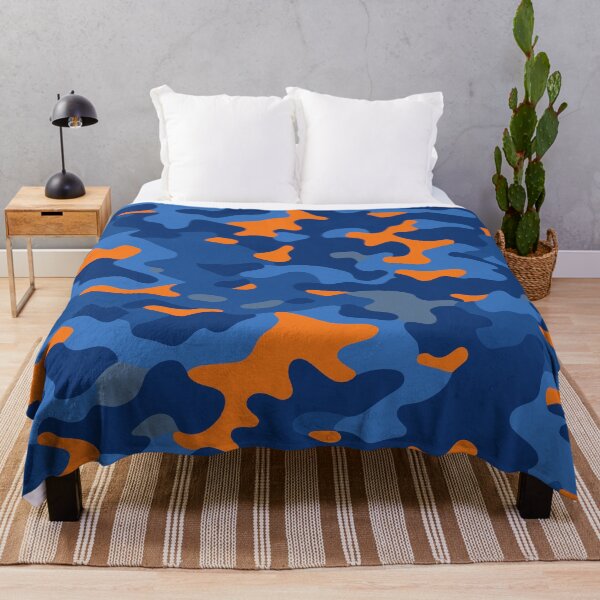 Item preview,  Blue and orange camouflage designed and sold by TheCamoShop.