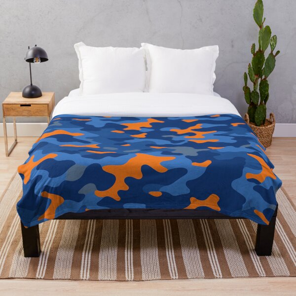Item preview,  Blue and orange camouflage designed and sold by TheCamoShop.