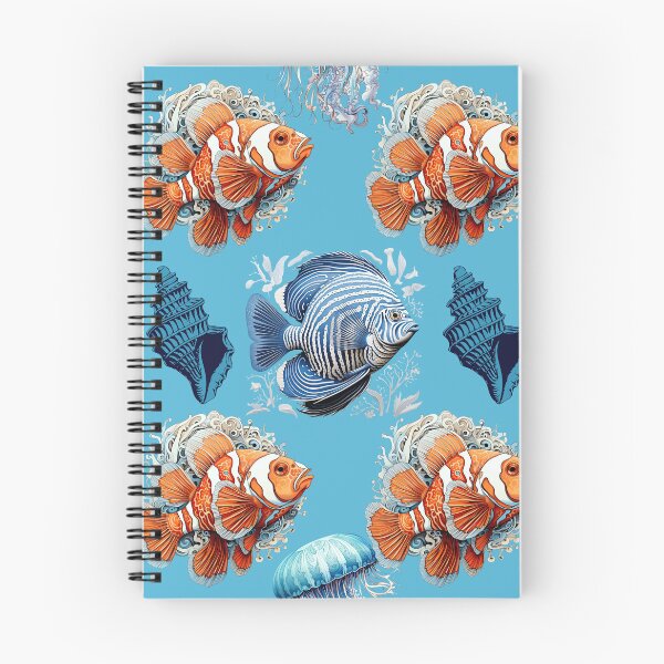 Item preview, Fish,Sea Horses,Shells and Jellyfish Pattern designed and sold by AoraDesign.