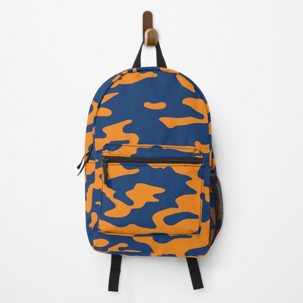 Item preview, Blue and orange camouflage pattern designed and sold by TheCamoShop.