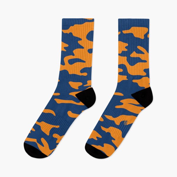 Item preview, Blue and orange camouflage pattern designed and sold by TheCamoShop.