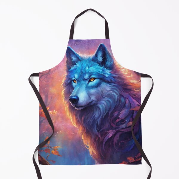 Item preview, Magical Blue Wolf and a Pink and Blue Sky designed and sold by alw951.
