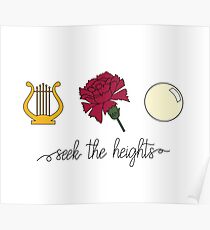 Lyra, Nelke und Perle - suche die Höhen Poster
