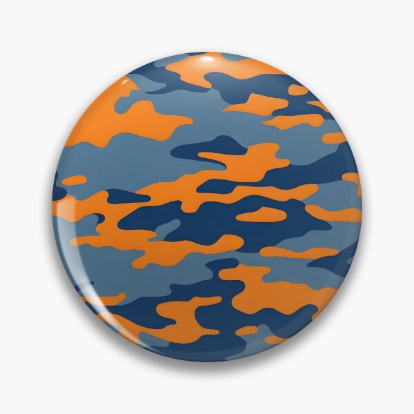 Item preview, Orange and blue gray camouflage designed and sold by TheCamoShop.