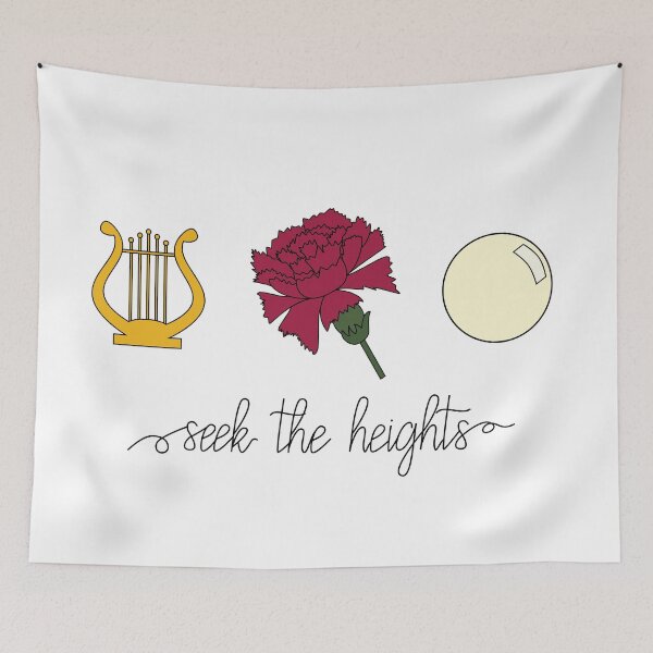 Item preview, Lyre, Carnation, and Pearl - Seek The Heights designed and sold by Maceym13.