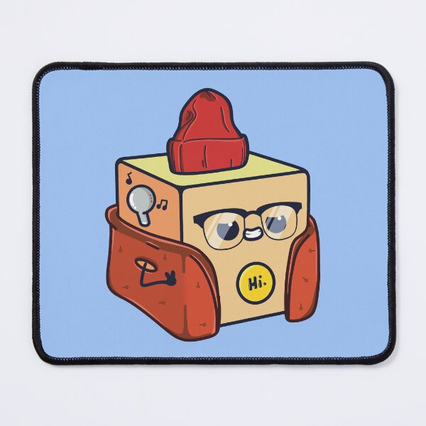 Item preview, Cute orange and red cube - blue designed and sold by Lyzvart.