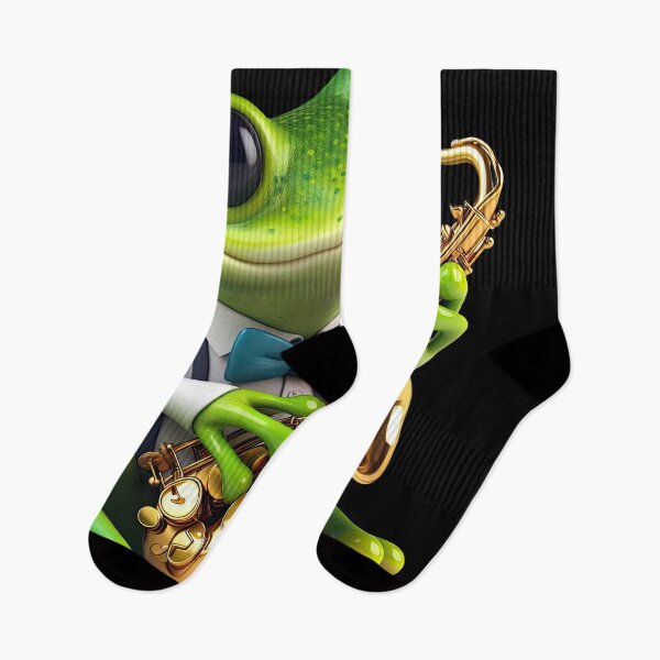 Item preview, Funky Frogs Saxophonist designed and sold by joyfulcow.