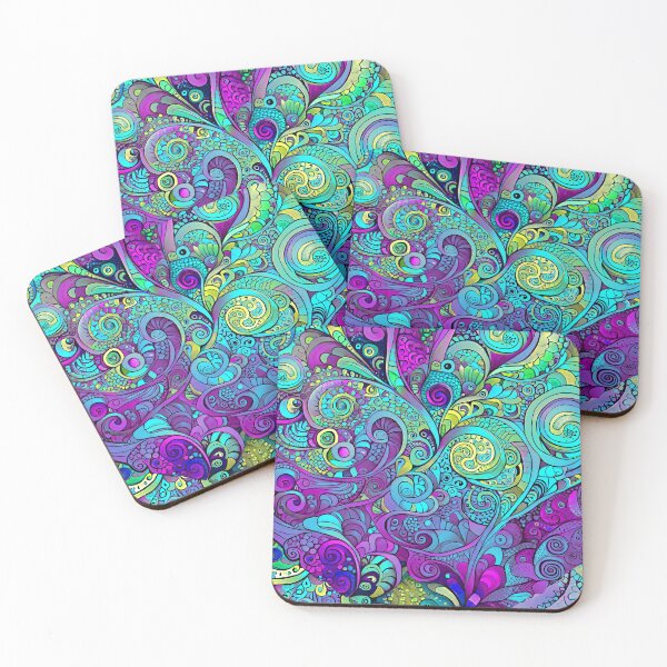 Item preview, Purple Passion Groovy Colored Swirl Pattern designed and sold by LaRoach Digital Arts.