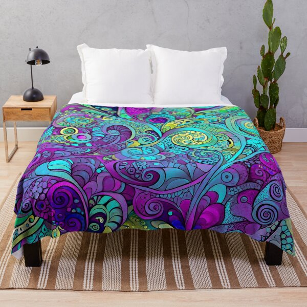 Item preview, Purple Passion Groovy Colored Swirl Pattern designed and sold by LaRoach Digital Arts.