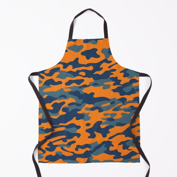 Item preview, Orange and navy blue camouflage designed and sold by TheCamoShop.