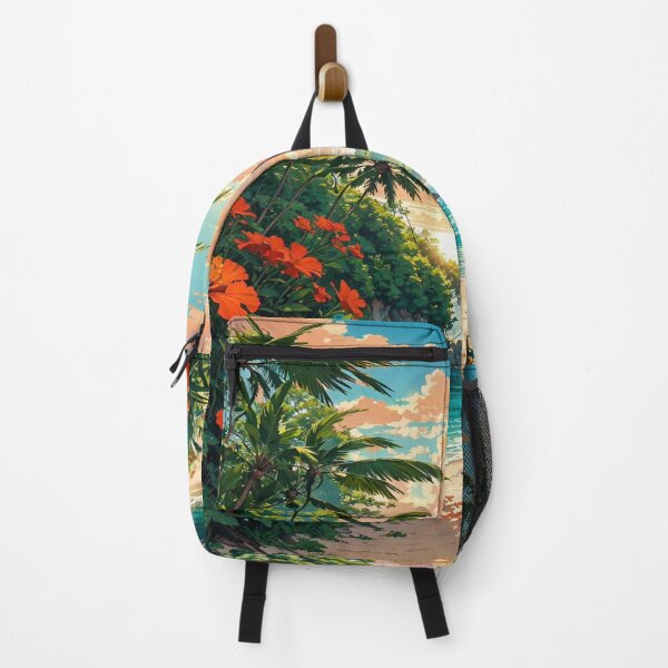Item preview, Tropical Oasis: Sunset Views, Ocean Waves, and Hibiscus Blooms designed and sold by MegzDesign.