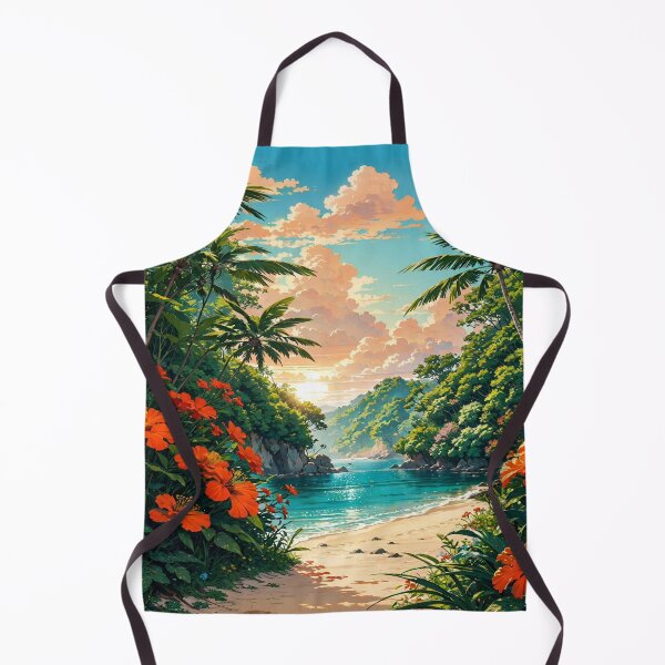Item preview, Tropical Oasis: Sunset Views, Ocean Waves, and Hibiscus Blooms designed and sold by MegzDesign.