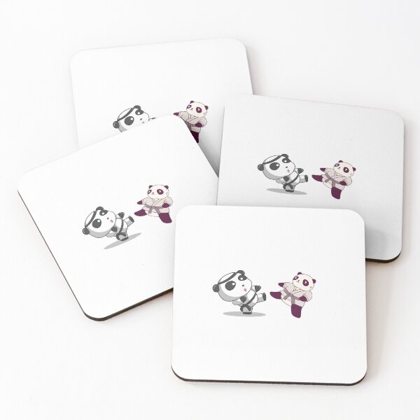 Item preview, Karate Pandas Funny Art Sticker designed and sold by maypp.