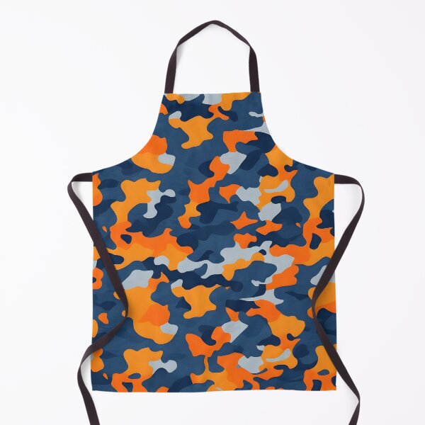 Item preview, Orange and blue gray camouflage designed and sold by TheCamoShop.