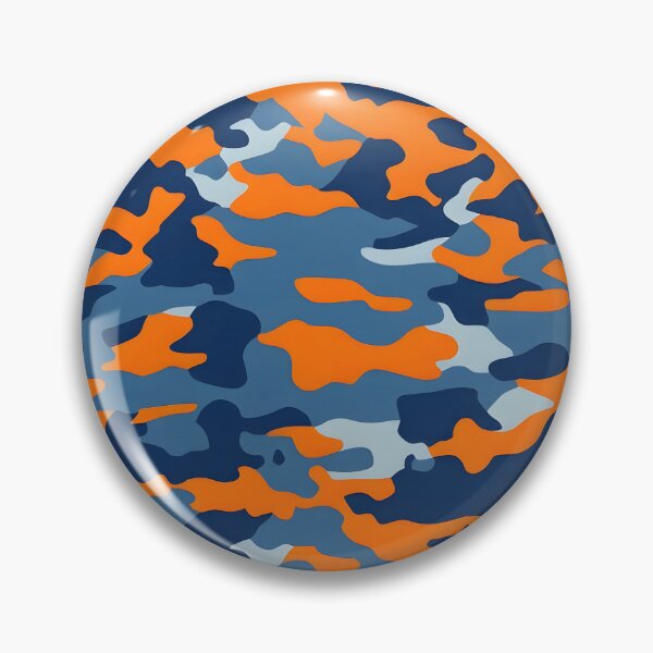 Item preview, Orange and blue gray camouflage designed and sold by TheCamoShop.