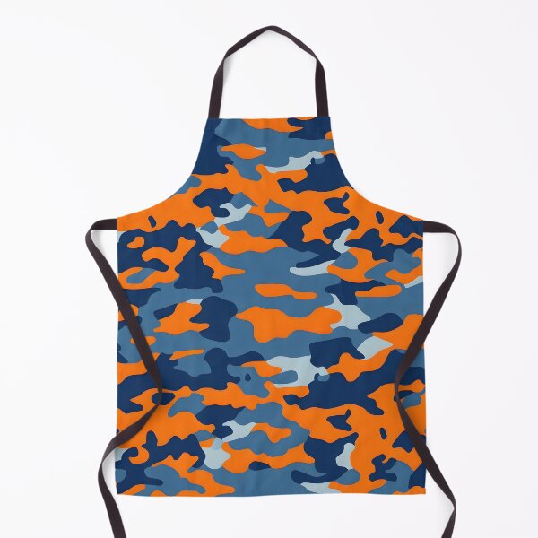 Item preview, Orange and blue gray camouflage designed and sold by TheCamoShop.