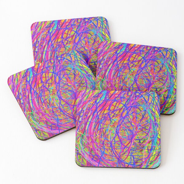 Item preview, Abstract Colorful Silly String Pattern designed and sold by calibrit.