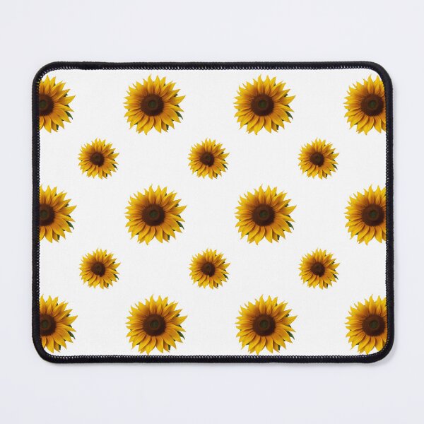 Item preview, sunflowers pattern in white background summer time spring style designed and sold by Carlos Gudino.