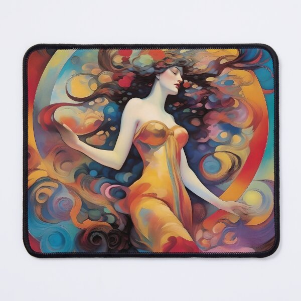 Item preview, Goddess Persephone dancing in a vortex of color  designed and sold by eatmorvelopator.