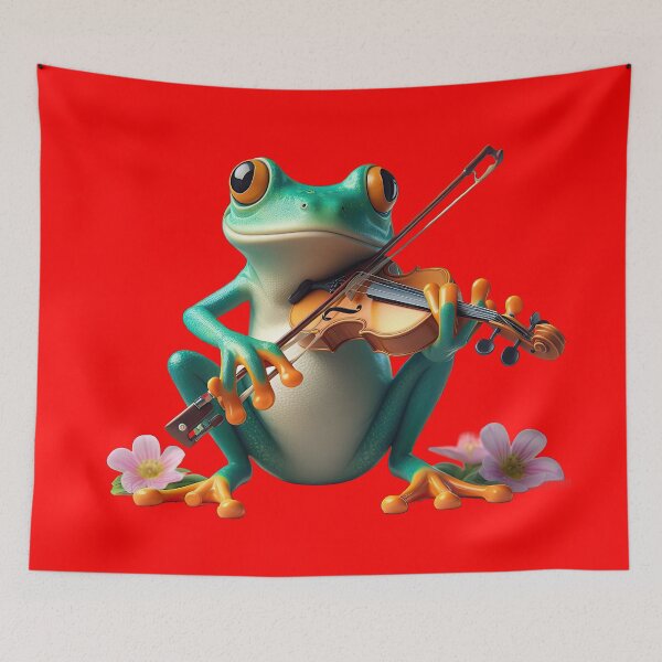 Item preview, Funky Frogs Violinist designed and sold by joyfulcow.