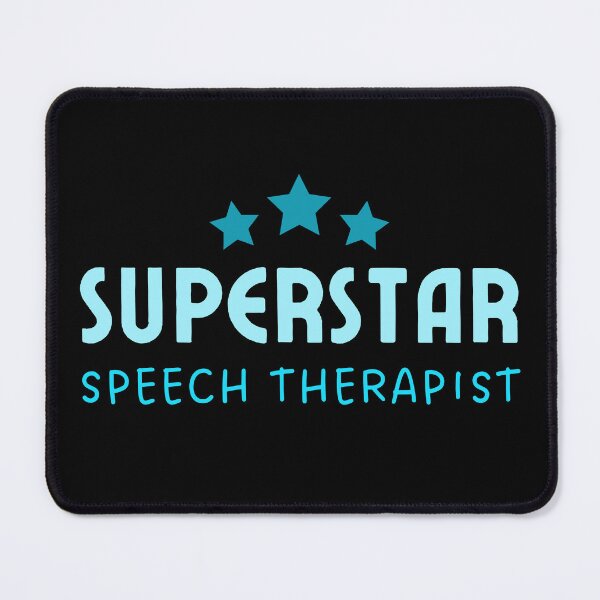 Item preview, Speech Therapist Superstar - Typography - Blue designed and sold by bumpyroadway08.