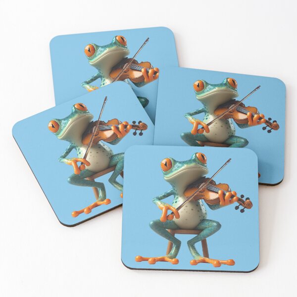 Item preview, Funky Frogs Violinist designed and sold by joyfulcow.