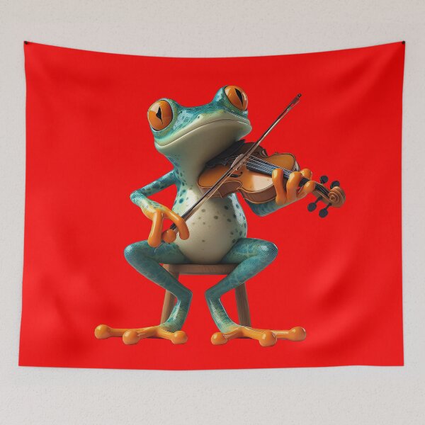 Item preview, Funky Frogs Violinist designed and sold by joyfulcow.