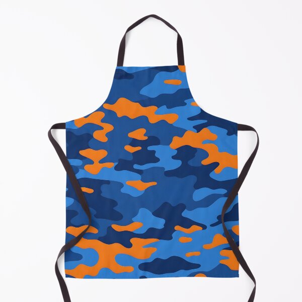 Artikelvorschau, Orangefarbenes und marineblaues Tarnmuster entworfen und verkauft von TheCamoShop.