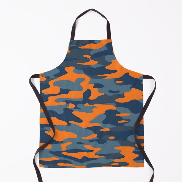 Item preview, orange and blue gray camouflage designed and sold by TheCamoShop.