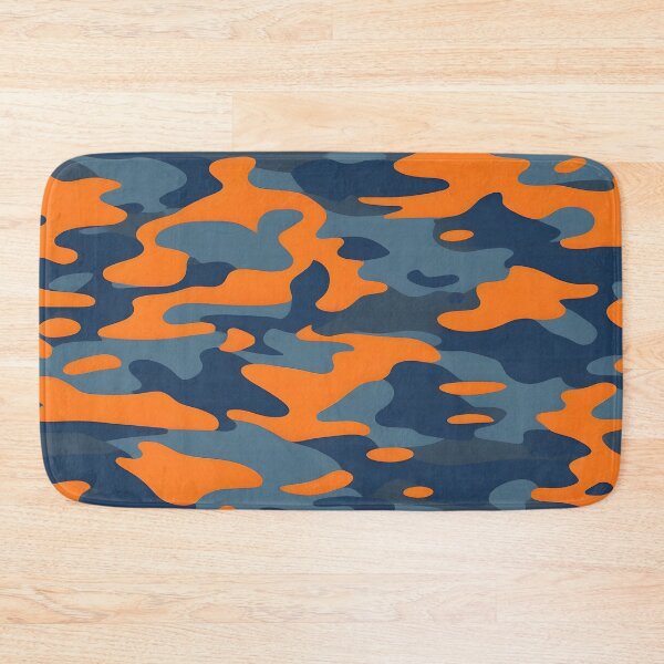 Item preview, orange and blue gray camouflage designed and sold by TheCamoShop.