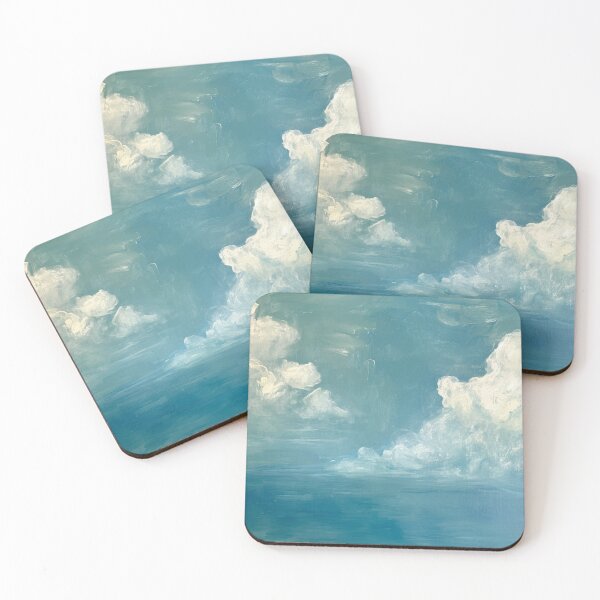 Item preview, Vintage Elegant White Clouds Blue Sky designed and sold by trajeado14.
